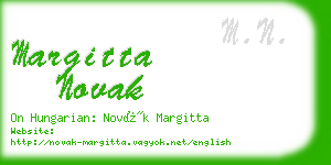 margitta novak business card